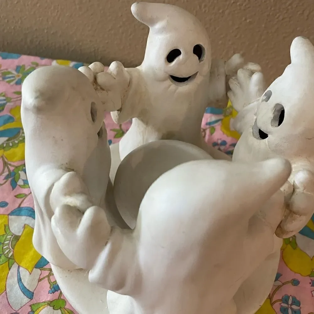 PENCO Vintage Four Ghost Candle Ceramic Holder